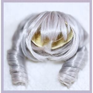 1/3 BJD Balljointed Smart Doll Super Dollfie Dream SD DD Gray Twin Tail Wig 8/9